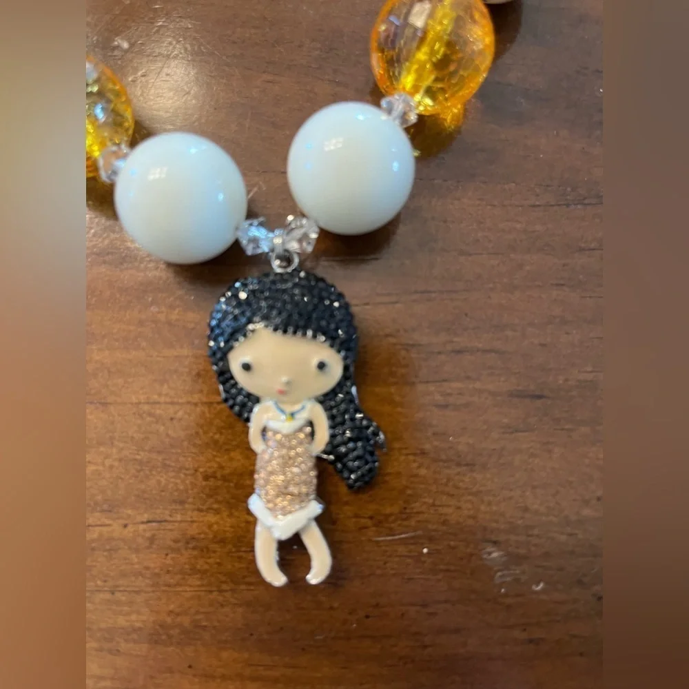 Kids Moana large bead necklace